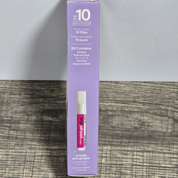 Purple and Blue Dashing Diva NailBliss Salon Gel Nails Long - Picture 3 of 4